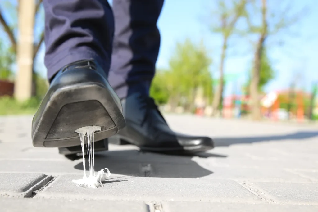 slip and fall accident scene